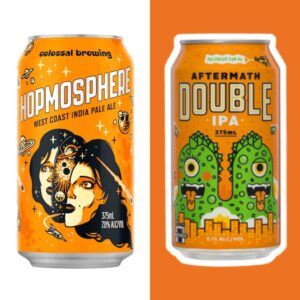 Colossal Brewing Hopmosphere and Kaiju Aftermath